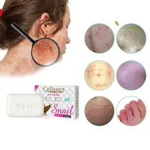 Гиалуроновая кислота Улитка очищающее мыло для омолаживающего глубокого очищения увлажняющее Отбеливающее средство для удаления морщин и Косметическое Мыло для ухода