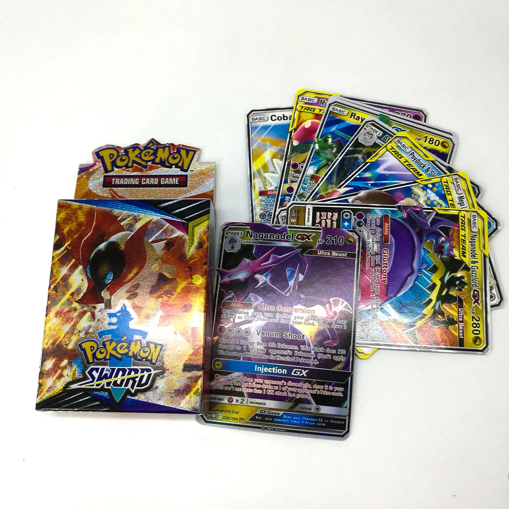 25 шт. Pokemon GO Cards GX кроссовки TGA TEAM BREAK 3D флэш-карта меч и щит солнце и луна коллекционный Подарок детская игрушка