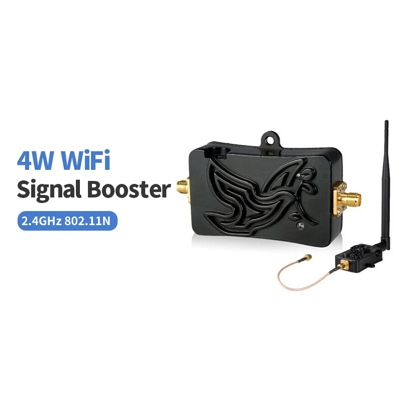 

Bluetooth Signal Booster 802.11b/g/n Wifi Wireless 4W 4000mW Amplifier Router 2.4Ghz WLAN Signal Booster 5dbi Long wifi Antenna