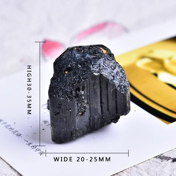 

2pc natural black tourmaline tourmaline repair original ore can be used for home decoration DIY gift
