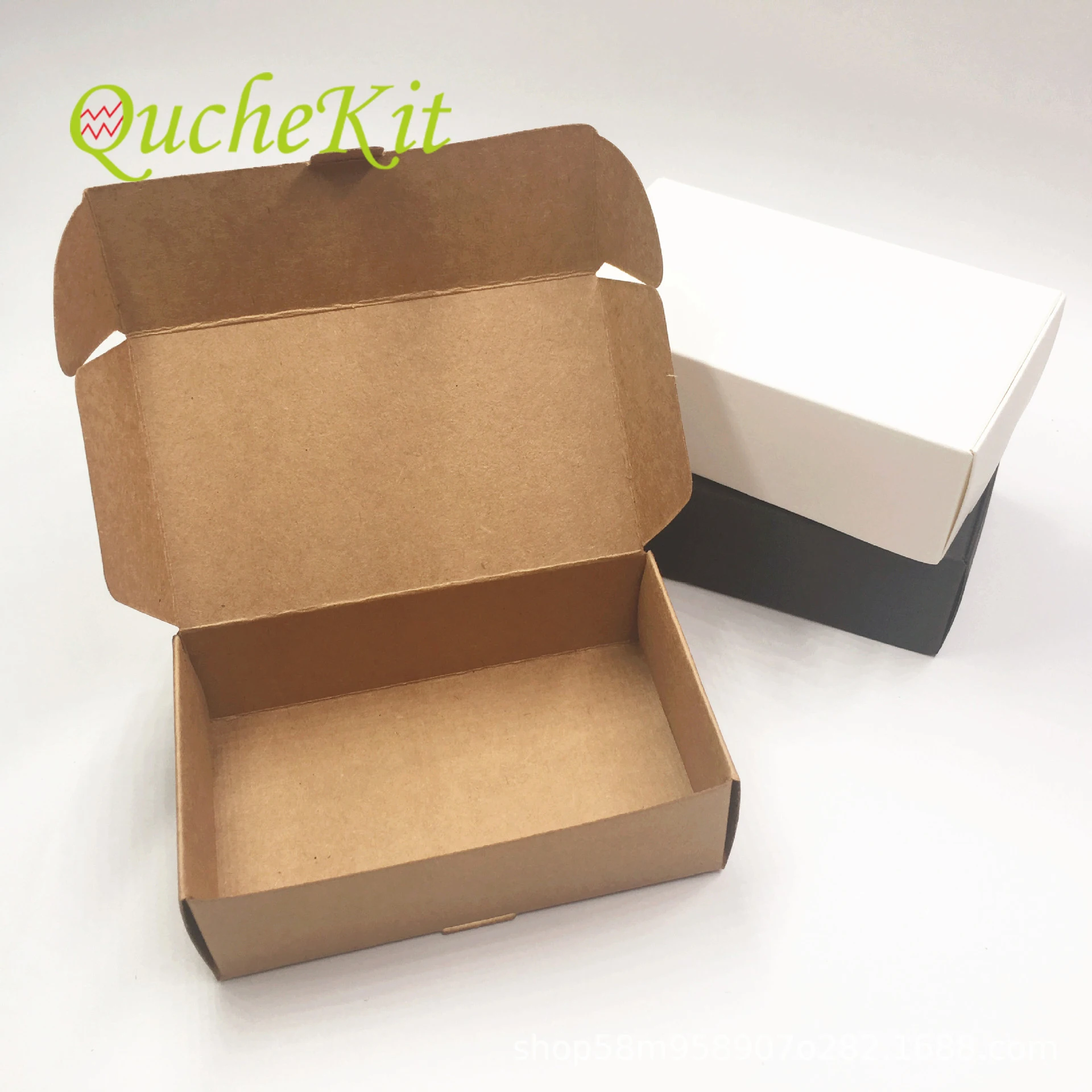 Square Brown Kraft Paper Boxes Gift Box Wedding Candy Party Cardboard Package