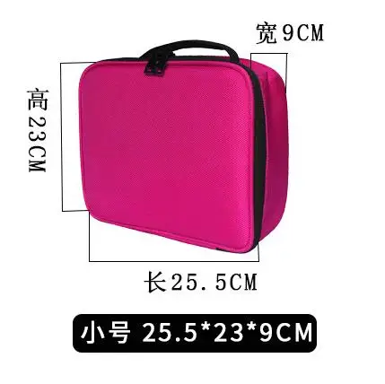 Женский популярный высококачественный органайзер для профессионального макияжа Bolso Mujer косметичка для путешествий Большая вместительная сумка для хранения чемоданов - Цвет: S
