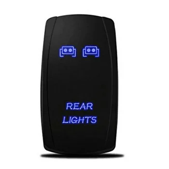 

Set Switch 3Pcs Bar Rocker Blue LED Parts For UTV Polaris RZR 900 1000