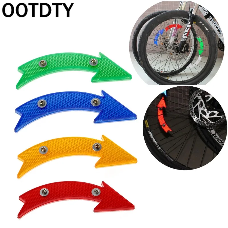 OOTDTY MTB дорожный велосипед велосипедный отражатель Велоспорт стрелка форма безопасный Предупреждение аксессуары