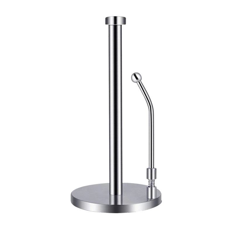 

ELEG-Paper Towel Holder Stainless Steel Standing Tissue Holder One-Handed Tear, Perfect Modern Design for Kitchen Keeps Kitchens