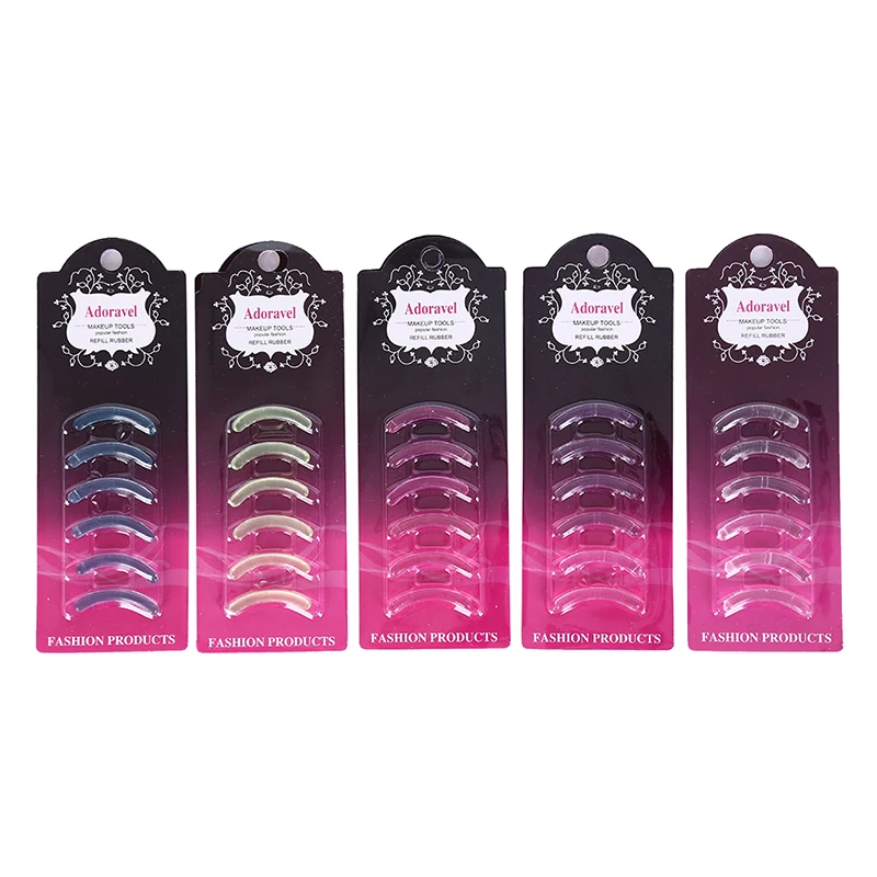 6pcs Replacement Eyelash Curler Refill Rubber Pads Makeup Curling Styling Tools