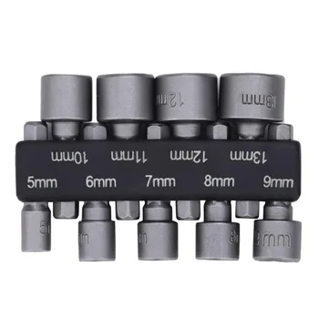 

Nut Driver Hex Bit Socket Set 9 Piece Hex Socket Bit Set Metric Brand New
