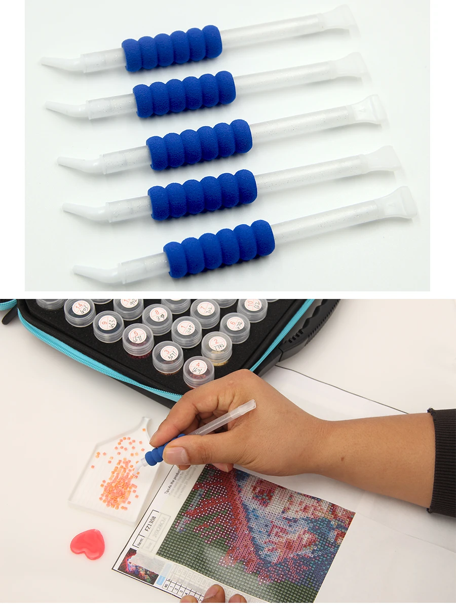 50pcs Supplies Correction Pen Heads For 5D DIY Diamond Painting Accessories Replacement Pen Tips Tool Mosaic diamond painting diamond painting accessories diamond painting pen