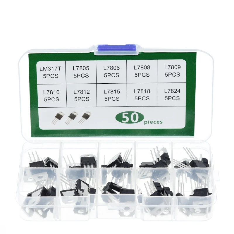 TZT 10/30PCS Spannungsregelungsmodul LM317T L7805 L7806 L7808 L7809 L7910 L7812 L7815 L7818 L7824 L7915 – Detail 3