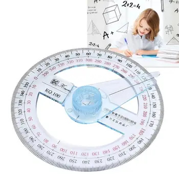 

Gauge Round Ruler Angular Stationery Protractor Protractor Office Supplies