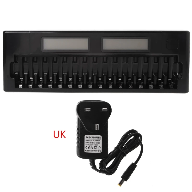 

16 Slots LCD Intelligent Smart Battery Charger 1.2V AA AAA Ni-MH Ni-Cd Batteries