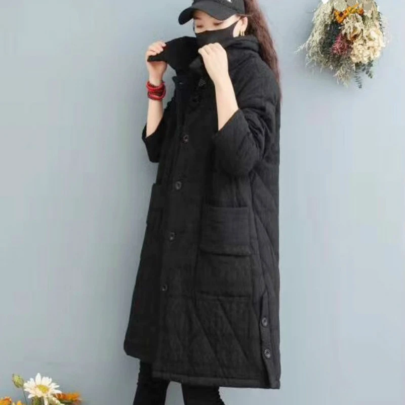 Max LuLu модные корейские зимние женские панковские уличные женские утепленные стеганые куртки повседневные парки свободного покроя длинные пальто