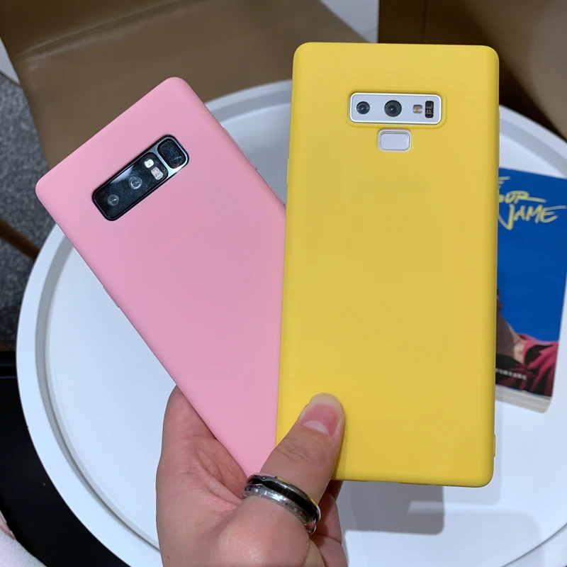 Однотонная матовый мягкий термополиуретан силиконовый чехол для samsung Galaxy S10 S9 S8