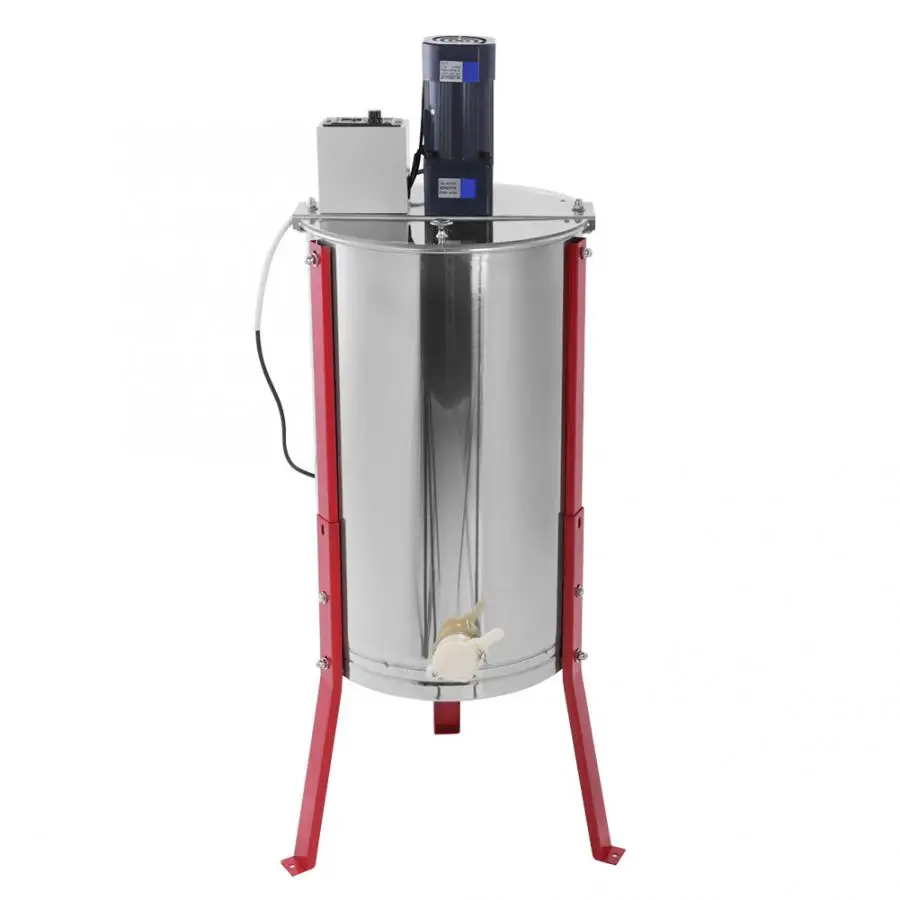 

Stainless Steel 3 Frame Electric Honey Extractor Separator for Beekeeper EU Plug 220V