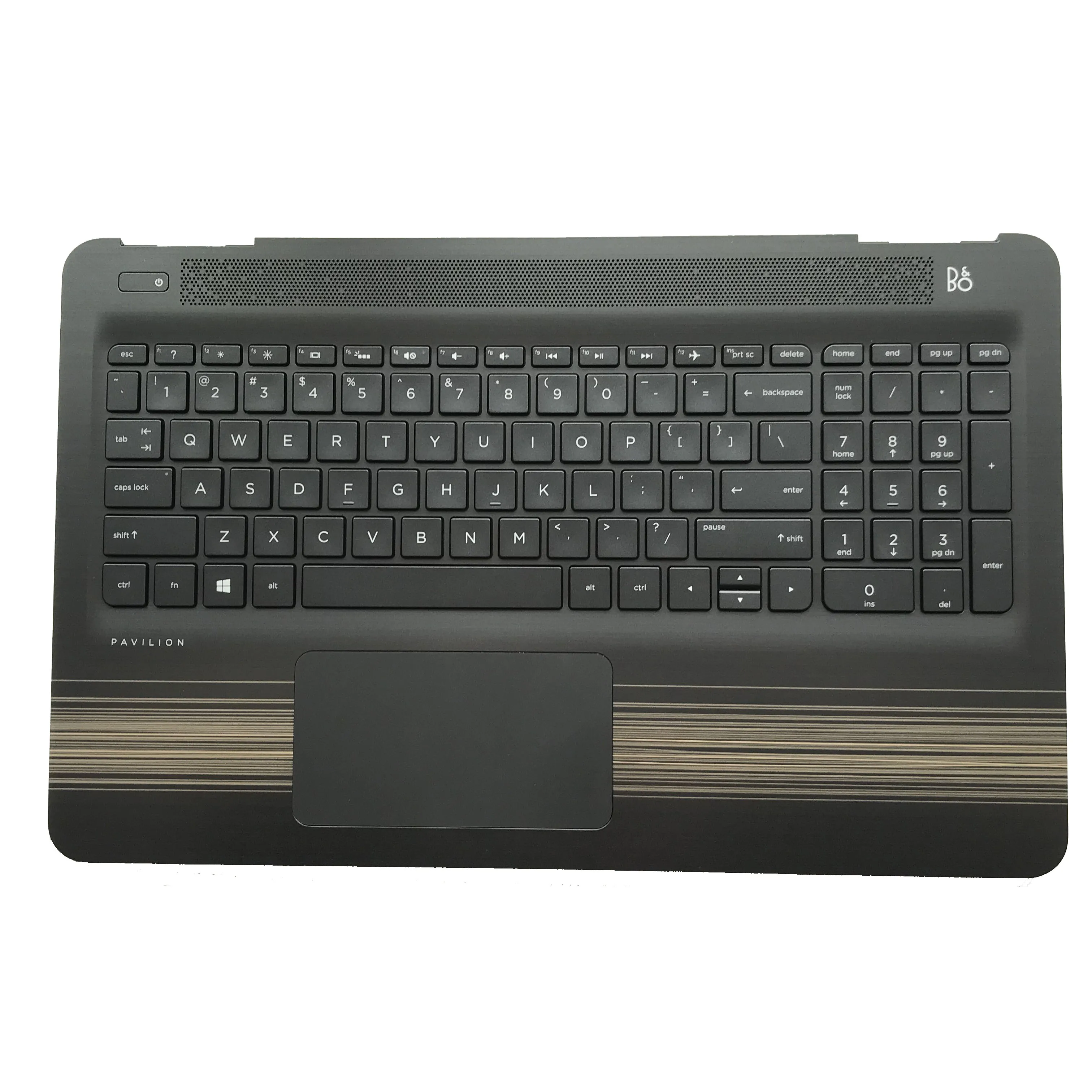 Подходит для HP Pavilion 15-AU 15-AW задняя крышка ладони черная клавиатура с подсветкой
