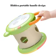 Детские ручные барабаны, детские музыкальные инструменты, детские игрушки, многофункциональная головоломка, детский ручной барабан для детей 6-12 месяцев