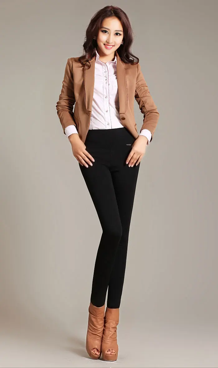 Офисное платье-карандаш брюки зимние теплые брюки Высокая талия стрейч брюки женские повседневные плотные сильно облегающие леггинсы для фитнеса