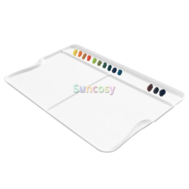 Fusian Watercolor Palette Airtight Leak Proof 1PCS 18 24 33 55-Well With Ample Space for Mixing Colors