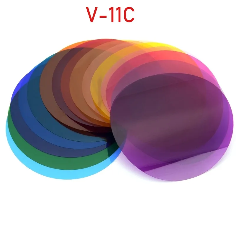 Godox V11C V11T Color Effects Set Color Temperature Adjustment Set for V1 H200R AK-R1 Round Flash Heads 30pcs Gel Filters