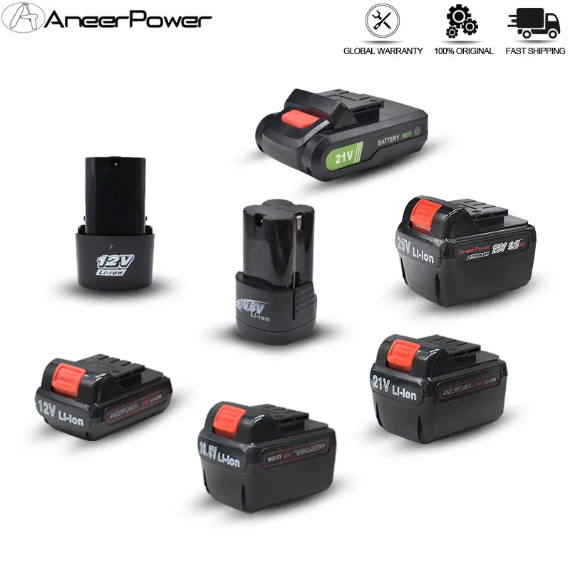 25V 21V 16.8V 12V Lithium Battery Li-ion Battery Power Tools Rechargeable Drill For Cordless Screwdriver Battery Electric Drill