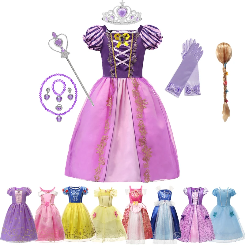 Dressy Daisy Princess Snow White Dress Cinderella Dress Rapunzel Dress Mermaid Dress Costumes for Baby Toddler Girls