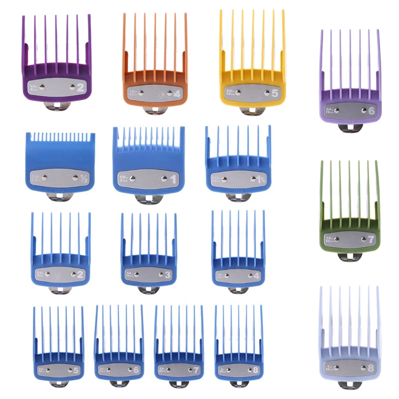 

1PC/2PCS Professional Cutting Guide Comb Hair Clipper Limit Comb with Metal Clip