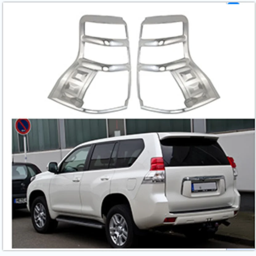 Высококачественный задний фонарь с хромированным покрытием ABS для Toyota Prado FJ150