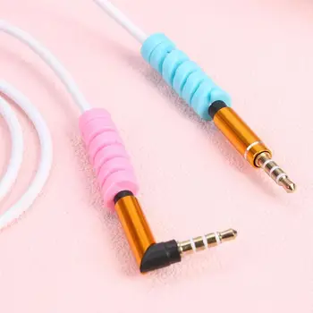 

4pcs Spiral USB Data Cable Protective Covers Silicone Charging Wire Cases Support Dropshipping