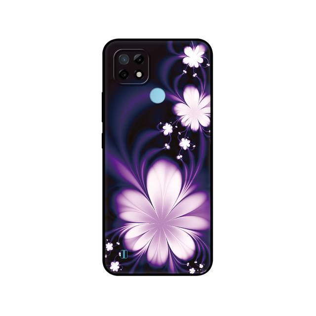 Realme C21 Case Silicon Back For OPPO RealmeC21 C 21 Phone Cover 6.5" Funda RMX3201 Bumper Capa Etui Soft black tpu case