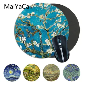 

MaiYaCa Vincent van Gogh Computer Gaming round Mousemats computer desk mat for gaming