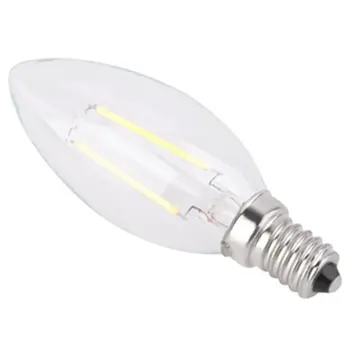 

E14 Retro LED Filament Bulb Transparent Cover 2W Light stick Warm White