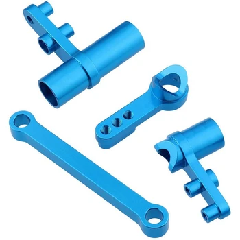 

122057 Aluminum Alloy Servo Saver Complete Set Plate for RC HSP Redcat Volcano Epx HSP Exceed RC 1/10 Truck Buggy Car Upgrade Pa