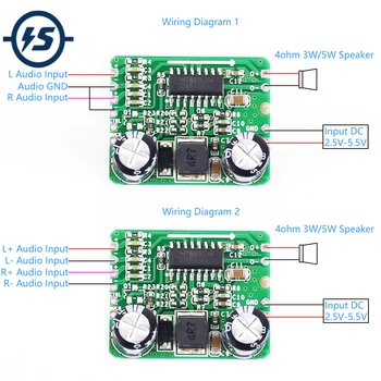 

Differential Amplifier Board 8W Digital Class AB D Mono Audio Power Amplifier HT8692 DC 3.3V 5V