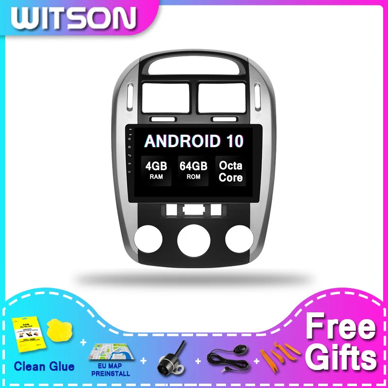 WITSON большой экран Android 10 сенсорный автомобильное радио GPS для KIA CERATO 2012
