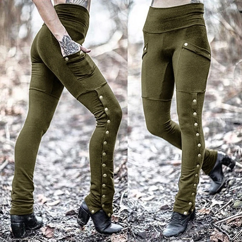 Female Streetwear High Waist Pants 