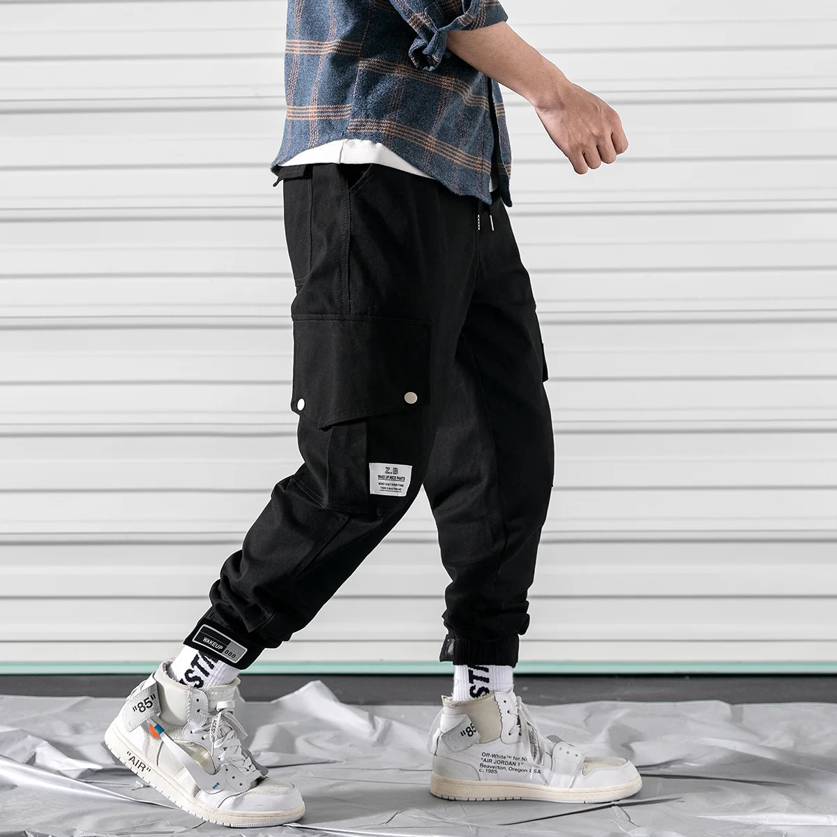 

Spring Pants Men's Korean-style Trend Loose Harem Pants Capri Casual Pants Popular Brand Beam Leg Bib Overall Men Skinny