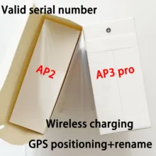 5pcs/lot  Air Gen 3 AP3 H1 Chip Wireless Charging Bluetooth Headphones Air 2 Earbuds 2nd Generation with valid number