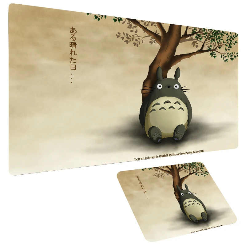 Коврик для мыши в стиле аниме Totoro розовый коврик Xxl милые игровые аксессуары