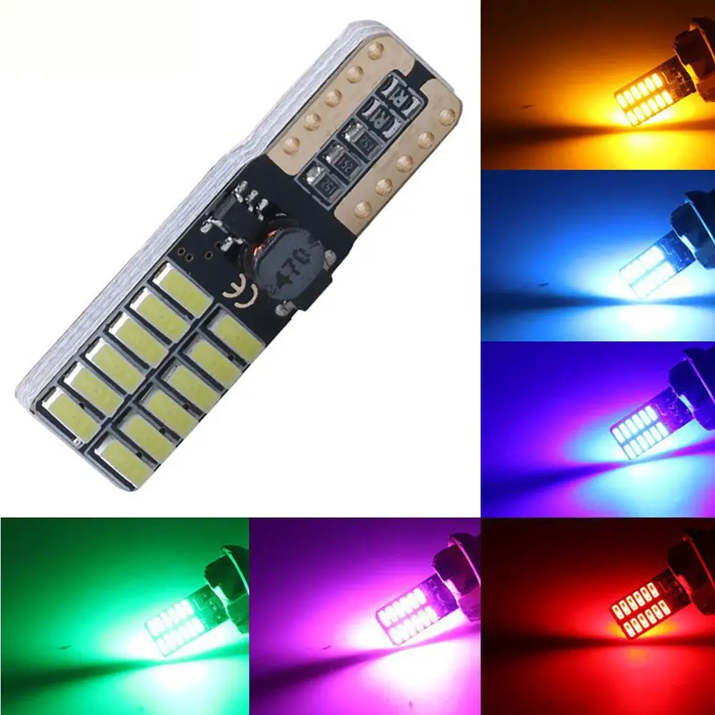 W5W T10 24SMD 4014 светодиодный автомобиля номерной знак светильник просвет, сигнализирующий фонарь стайлинга автомобилей