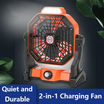 

Portable Fan Silent Electric Charging Large Wind Fan Decorative Fans Home & Garden Speed Adjustable Small Fan With Night Light