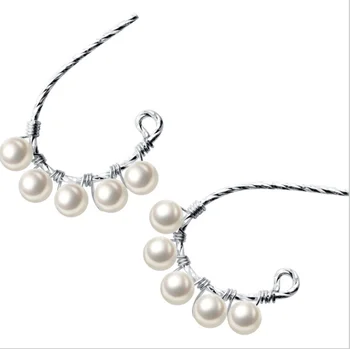 

S925 White Studs For Women Japanese Style Simple Shell Pearl Synthetic Pearl Short Earrings Ins Girls Earrings
