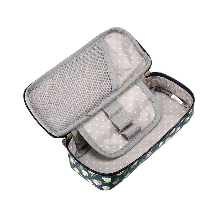 Cute Pencil Case Large Capacity Floral Pencil Stationery Organizer Multifunction Cosmetics Bag GY88