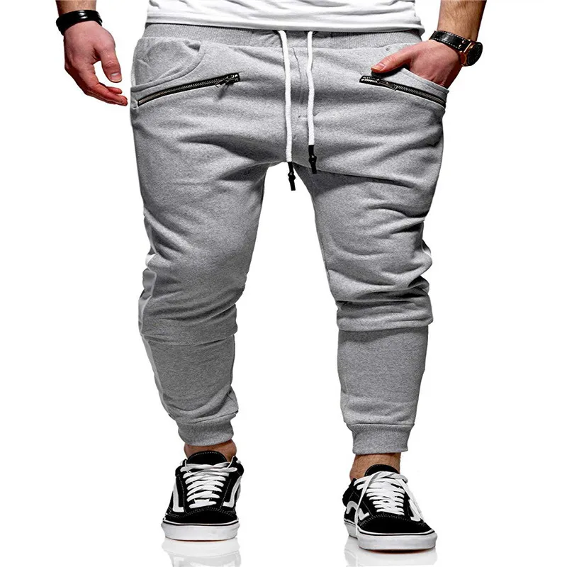Мужские спортивные дизайнерские брюки модный стиль draeting карандаш Homme одежда Повседневная клетчатая печать карман молния одежда