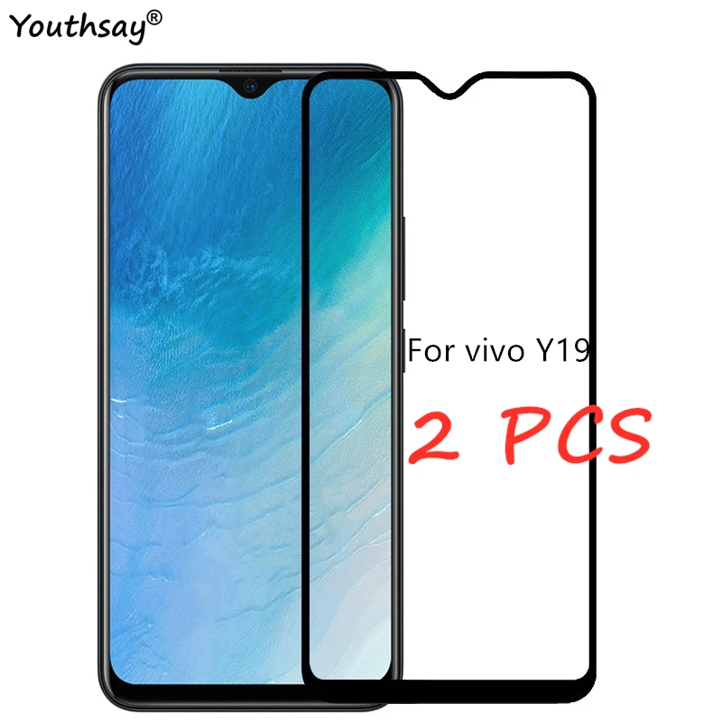 

2PCS For Vivo Y19 Glass Screen Protector Full Glue Protective Film For Vivo Y19 Tempered Glass for Vivo Y19 Glass
