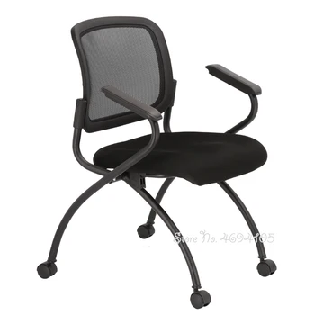 

Nordic Home Computer Chair Simple Mesh Cloth Desk Chair with Backrest Modern Office Conference Chair with Wheels