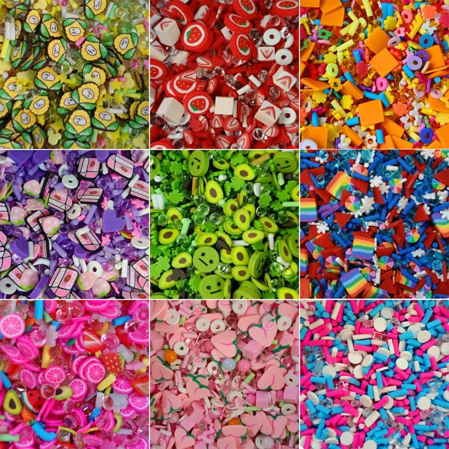 FLA 100g Slime Clay Fake Candy Sweets Sugar Sprinkle Decorations