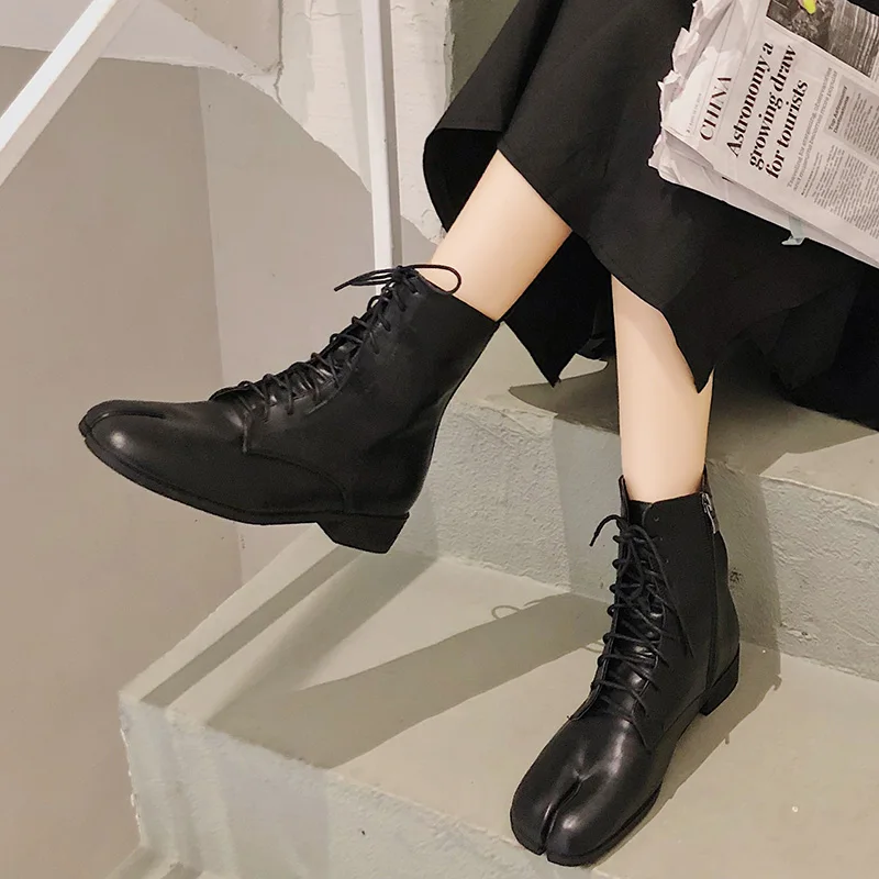 Famous Brand Tabi Ankle Boots Women 