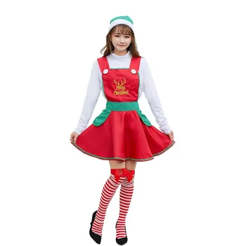 

Women's Servant Cosplay Costume for Christmas Theme Party Make Up Party Red Servant Outfit for Stage Performance