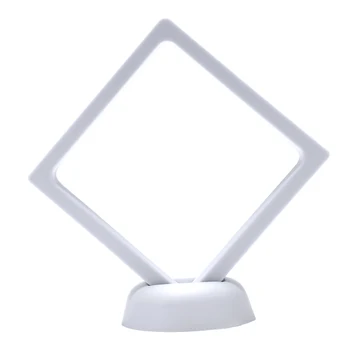 

Suspended Floating Jewellery Display Case Coins Gems Artefacts Stand Holder Box White