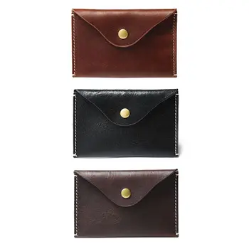 

Men Genuine Leather Coin Purse Small Wallet Bag Money Change Key Card Holder